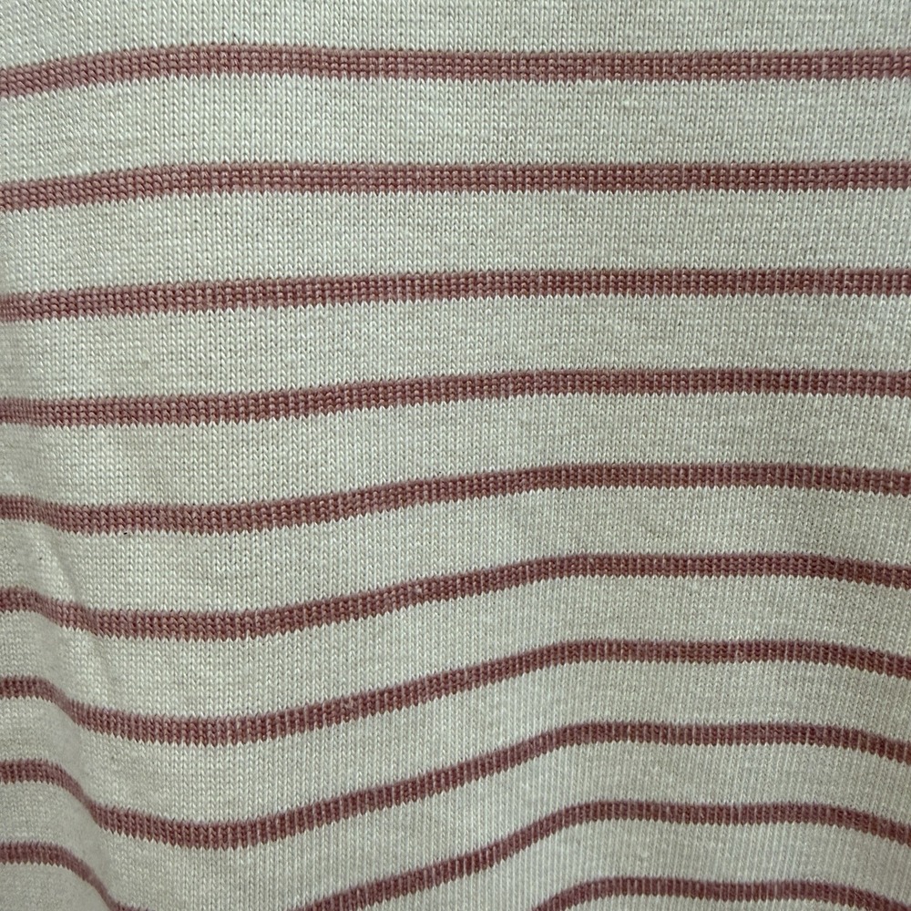 Pink Stripe Cotton Dress Buffalo David Bitton  XXL Knit Hi Low Hem Casual NWT - Picture 5 of 10
